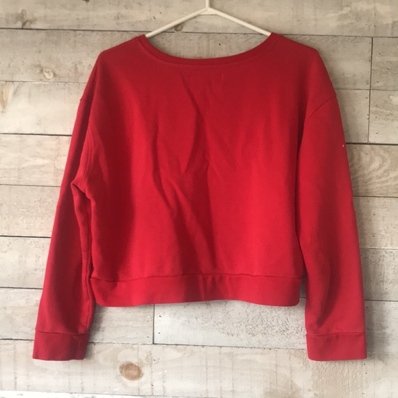 Kangol crop scoop neck crop sweatshirt - Picture 2 of 4